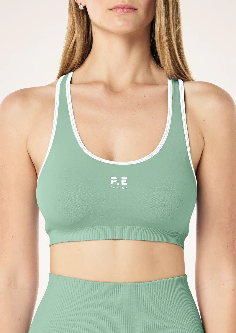 Restore seamless sports bra in basil