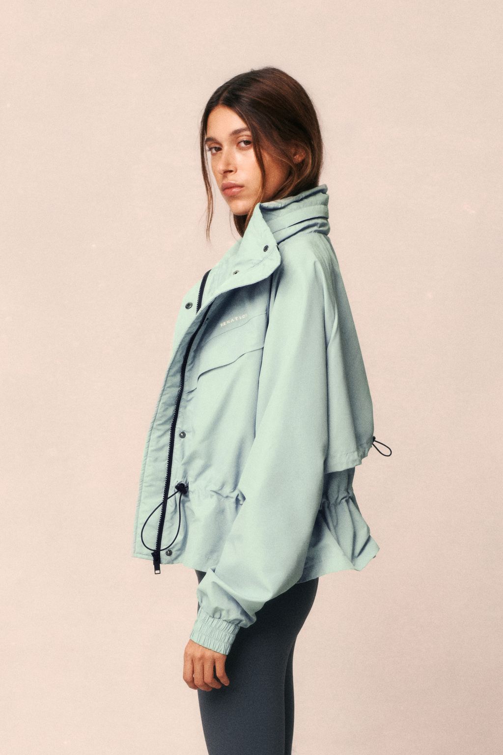 Shelter jacket in dusty mint