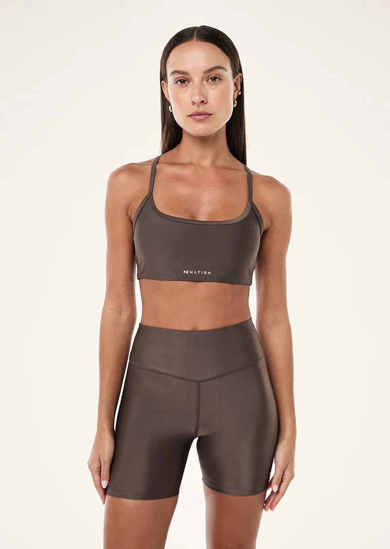 Fairmont sports bra in in brown - Image 3