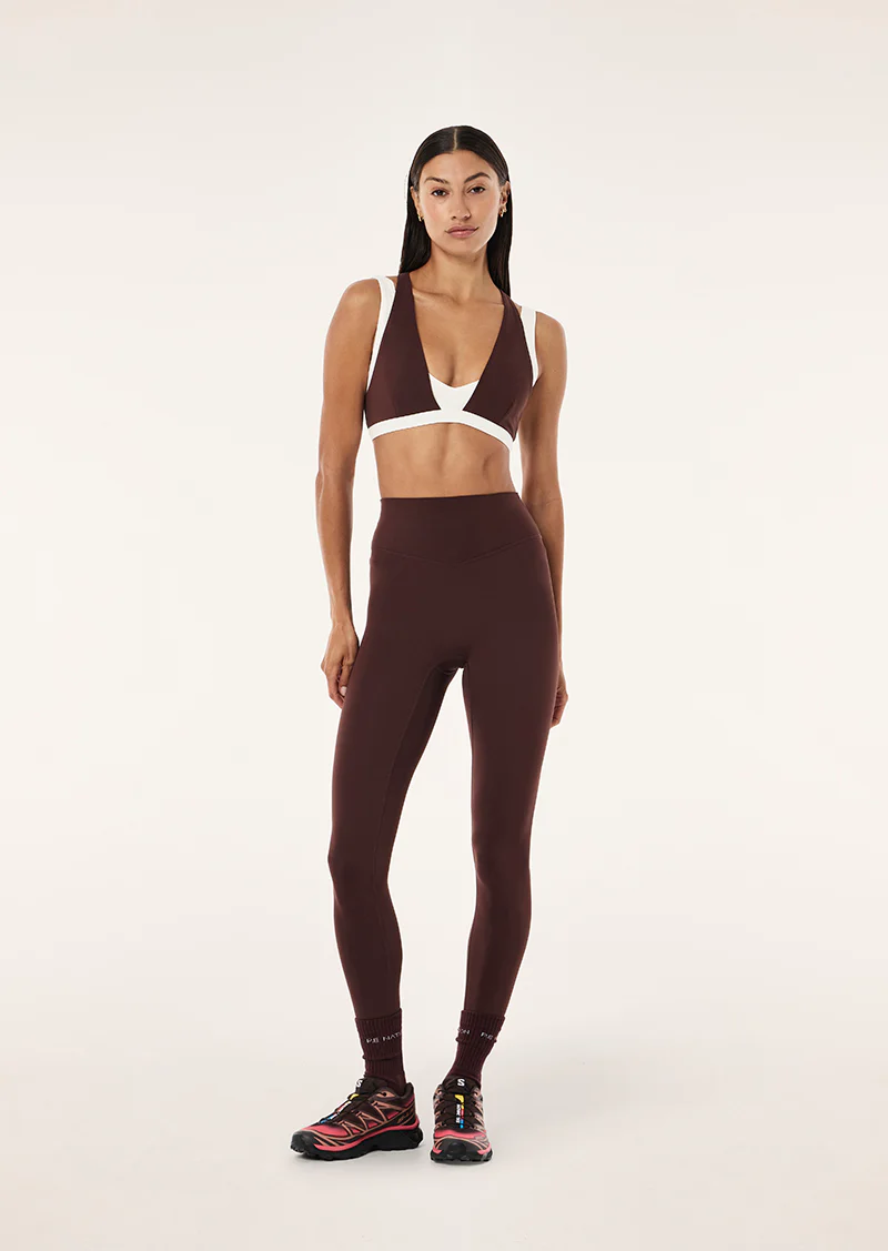 Signature full length legging in mahogany - Image 2