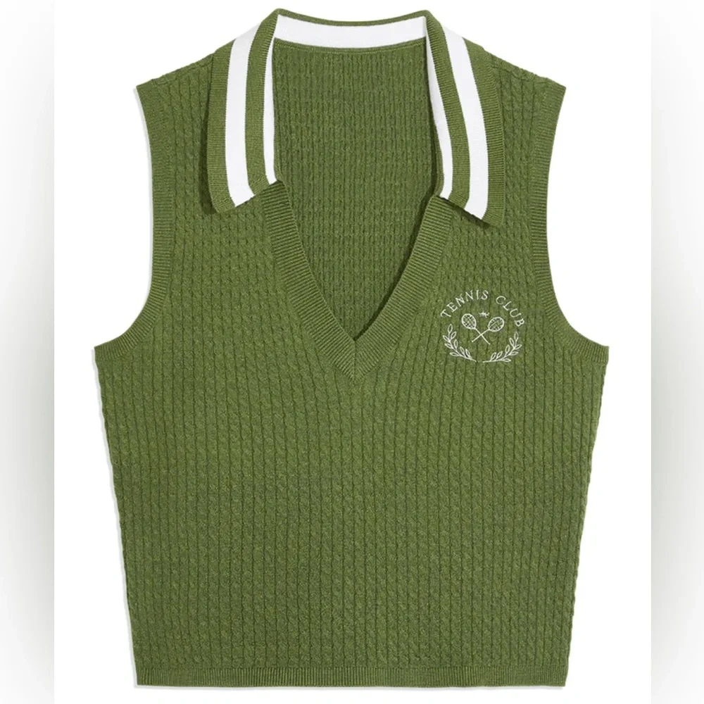Tennis V-neck Polo Tank