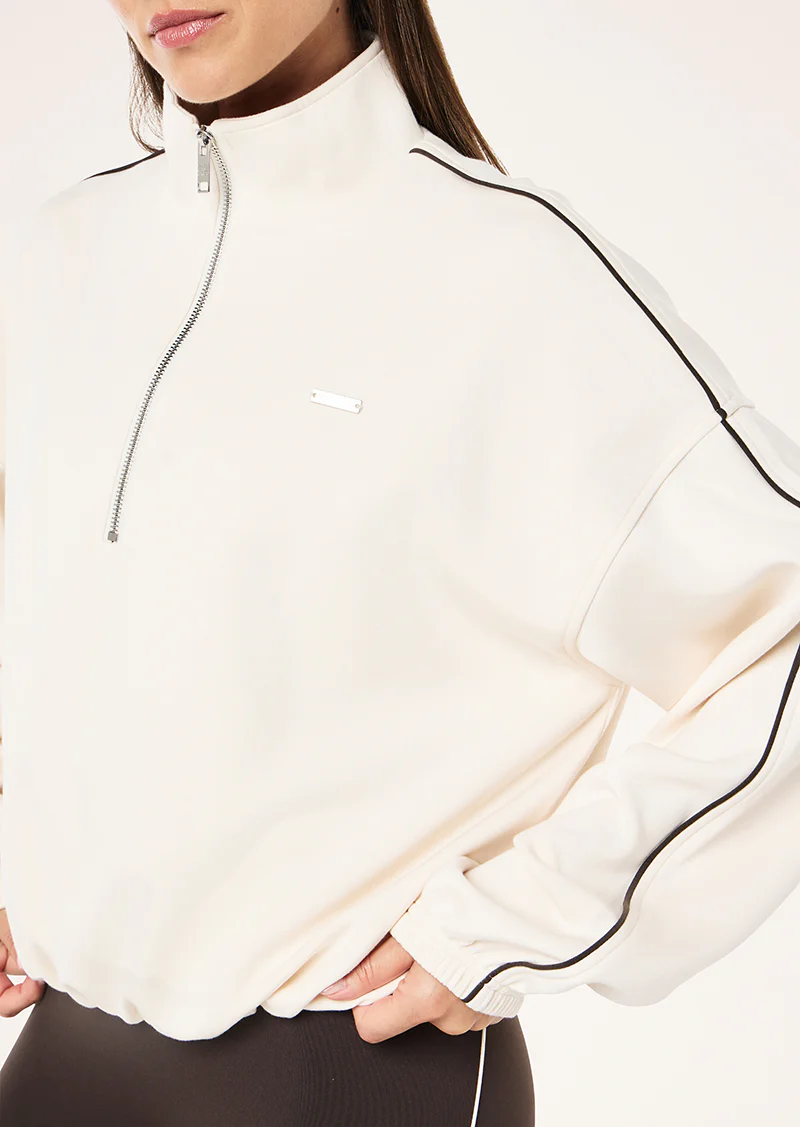 Precision zip thru in whisper white