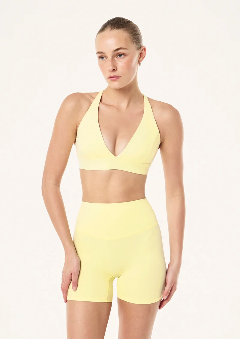 Lumen sports bra in soft yellow - Image 3