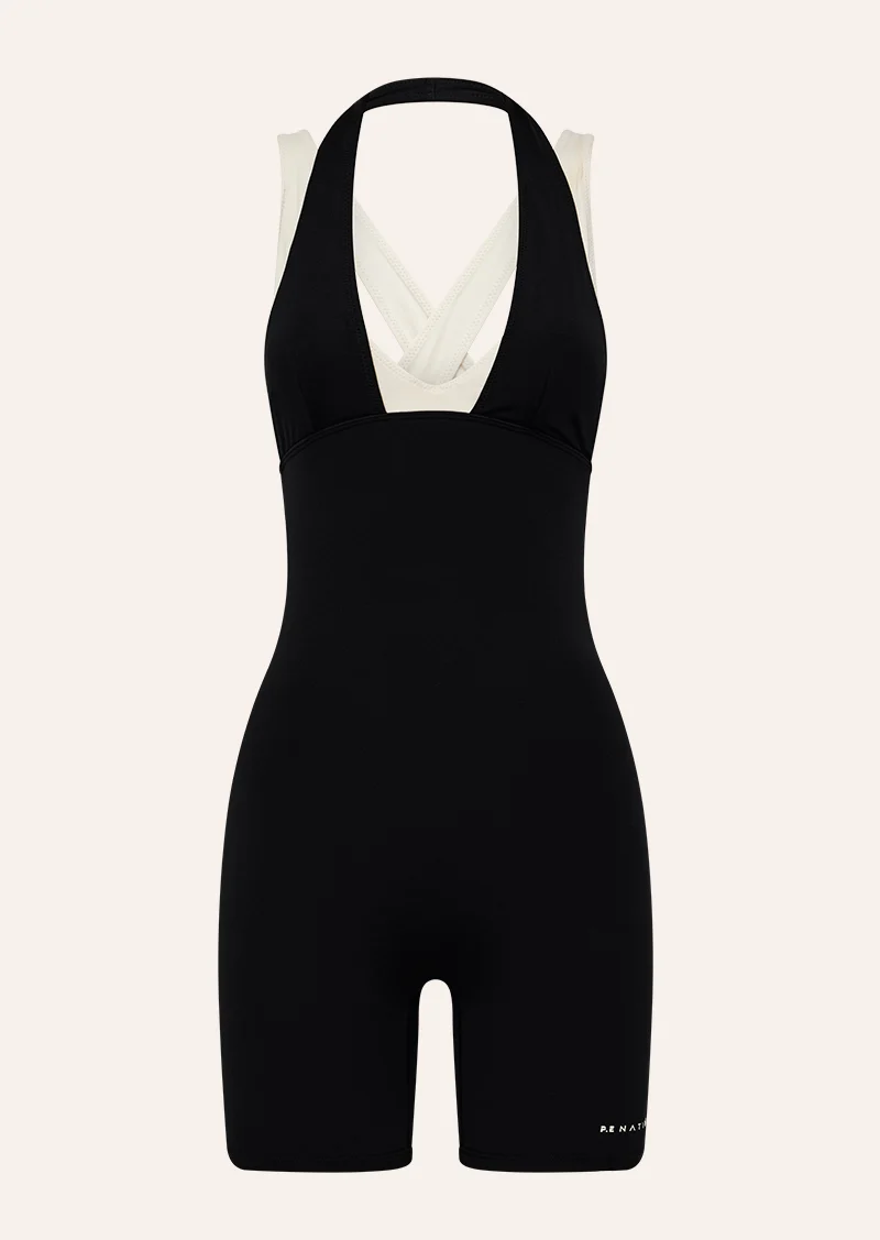 Unity playsuit in black & whisper white - Image 3