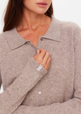 Aimee Cashmere Collared Cardi
