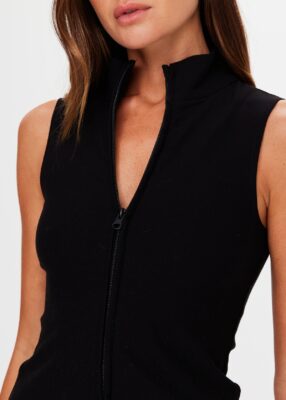Divina Lizzy Zip Tank Top