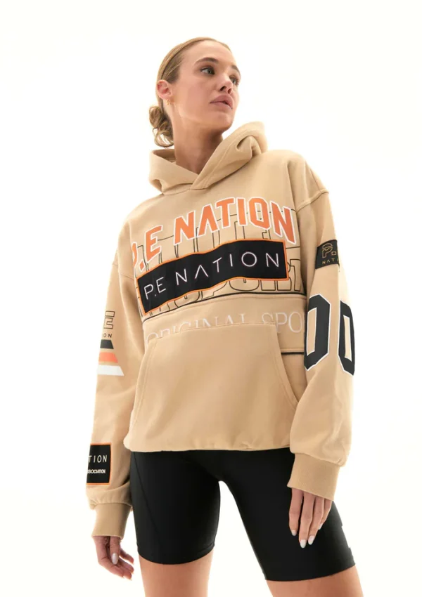 DEFENDING CHAMPION HOODIE IN BEIGE 1