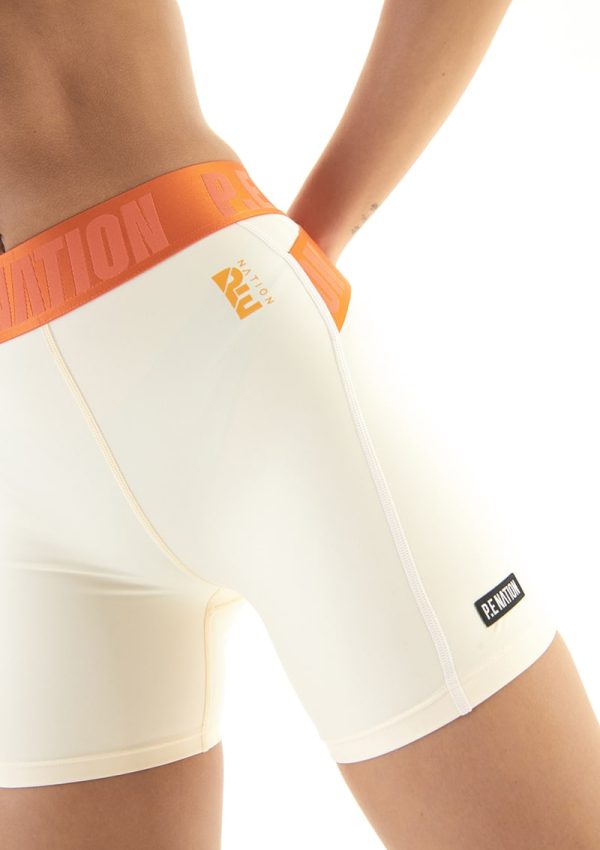 FAIRWAY BIKE SHORT IN PEARLED IVORY 2