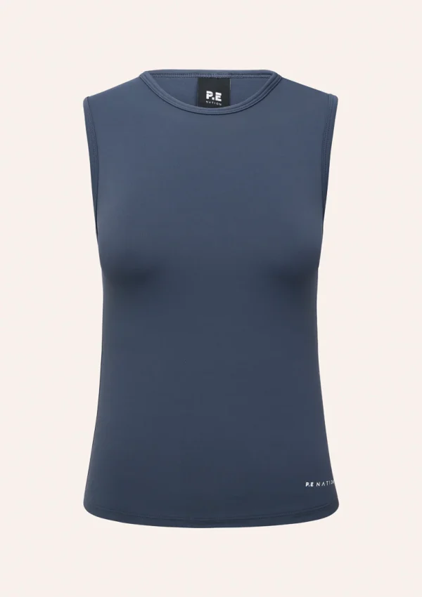 Foundation muscle tank in marine blue 4