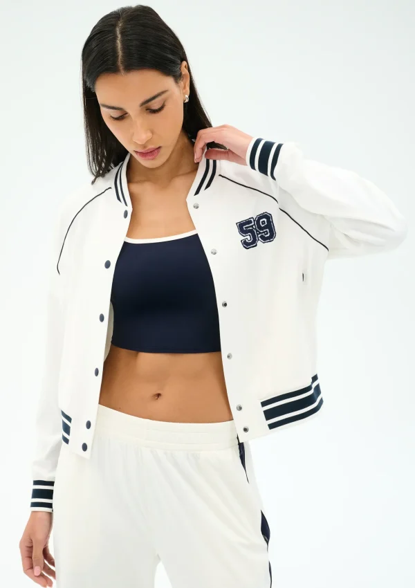 Hayes Varsity Rigor Jacket WHITE 1
