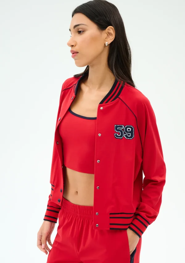 Hayes Varsity Rigor Jacket red 2