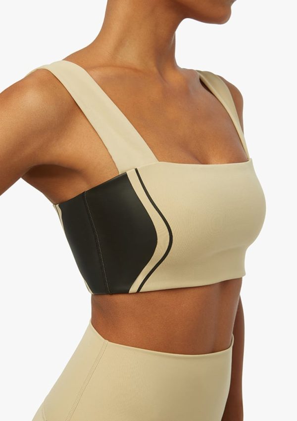 Hourglass Colorblock Longline Bandeau Bra Top 1