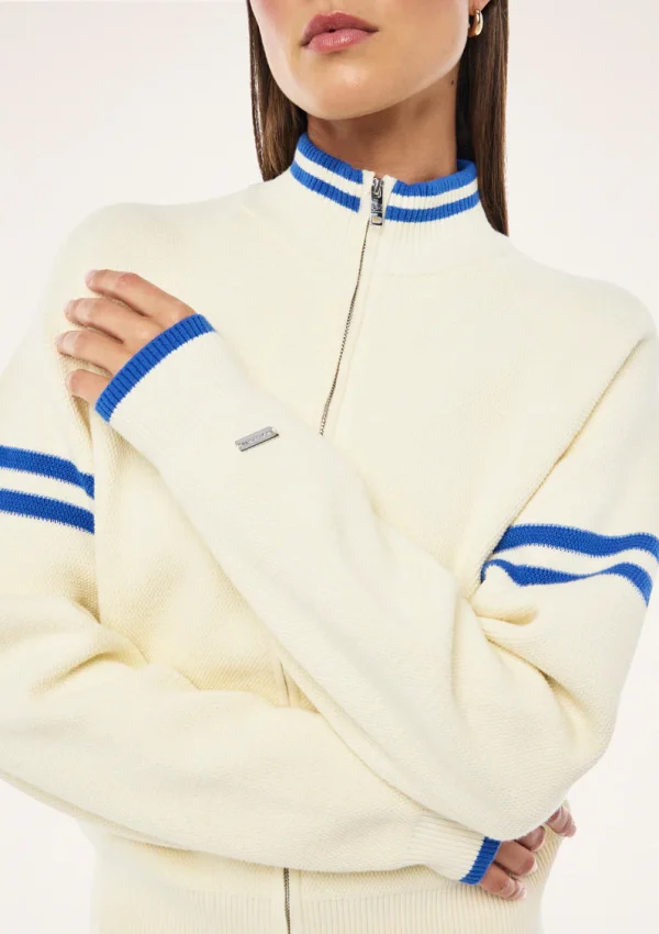 Odyssey knit cardigan in whisper white 1