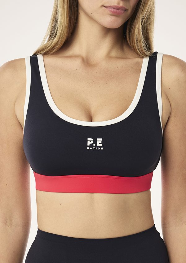 PURSUIT SPORTS BRA IN DARK SAPPHIRE 1