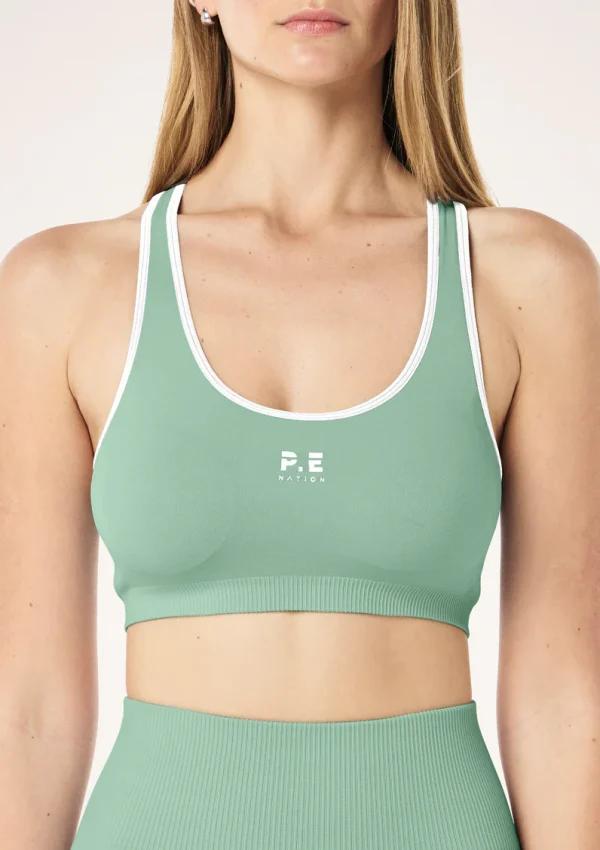 Restore seamless sports bra in basil 2