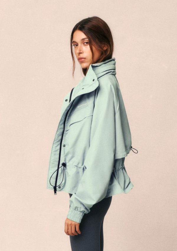 Shelter jacket in dusty mint 1