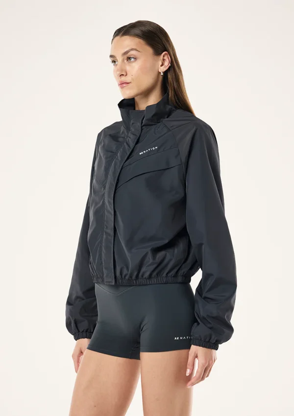 Shield jacket in marine blue 1