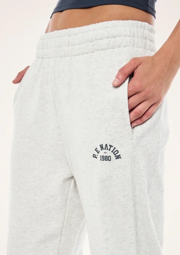 Swerve trackpant in grey marle 1